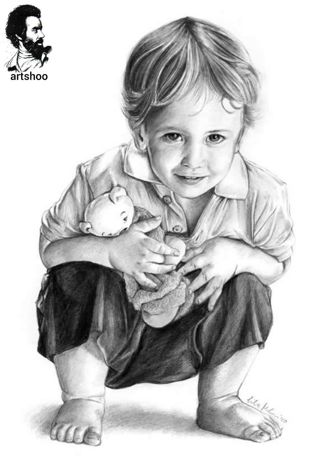 آموزش نقاشی سیاه قلم